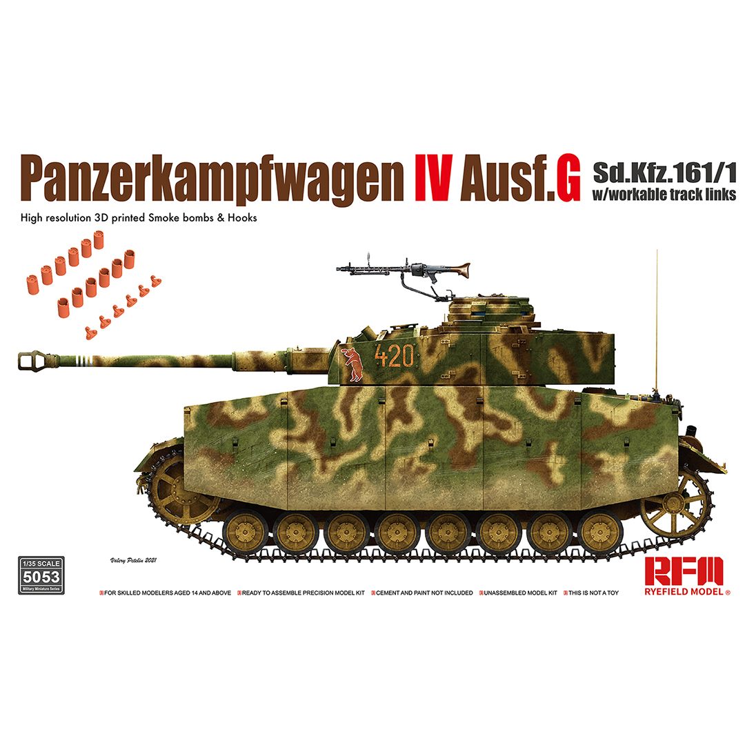 Model Kit Rg - RYEFIELD MODELO RFM RM-5053 Pz.Kpfw.IV Ausf.G