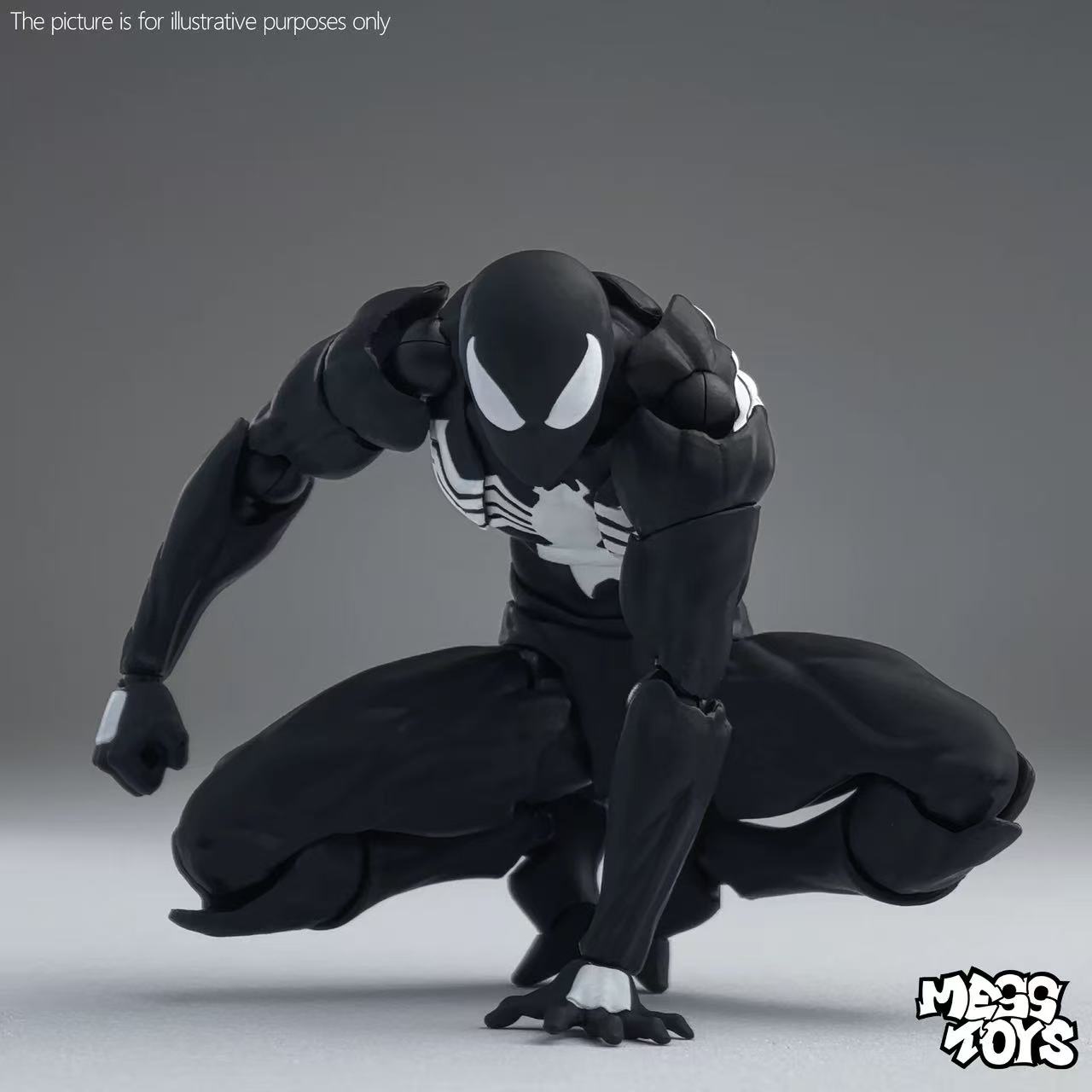 Model Kit Spiderman - MESS TOYS Black Neighbor Simbiótico Spider-Man