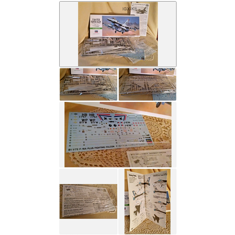 Model Kit F16 - Hasegawa 00231, Escala 1/72, Avión de