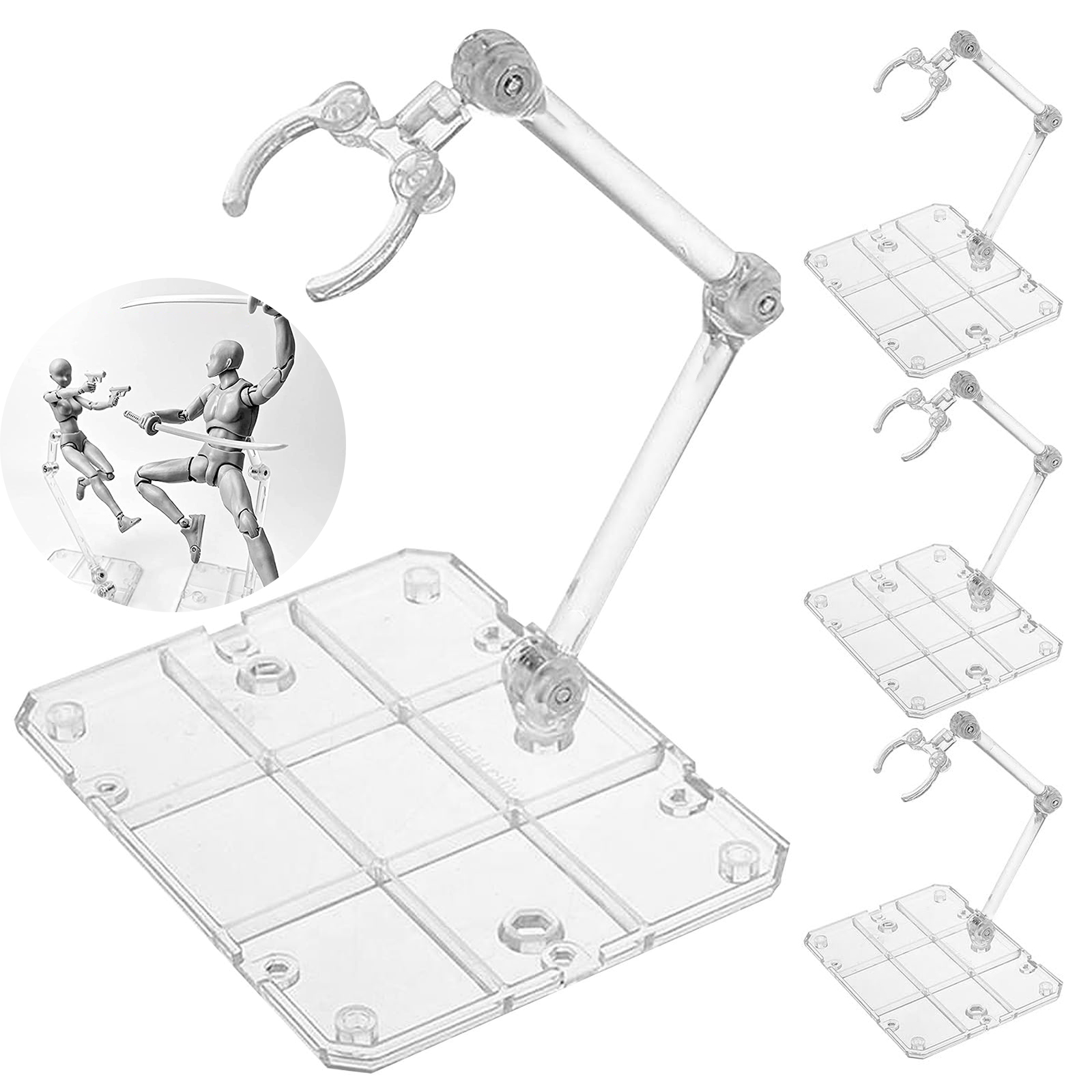 Model Kit Rg - Soporte de figura de acción transparente,