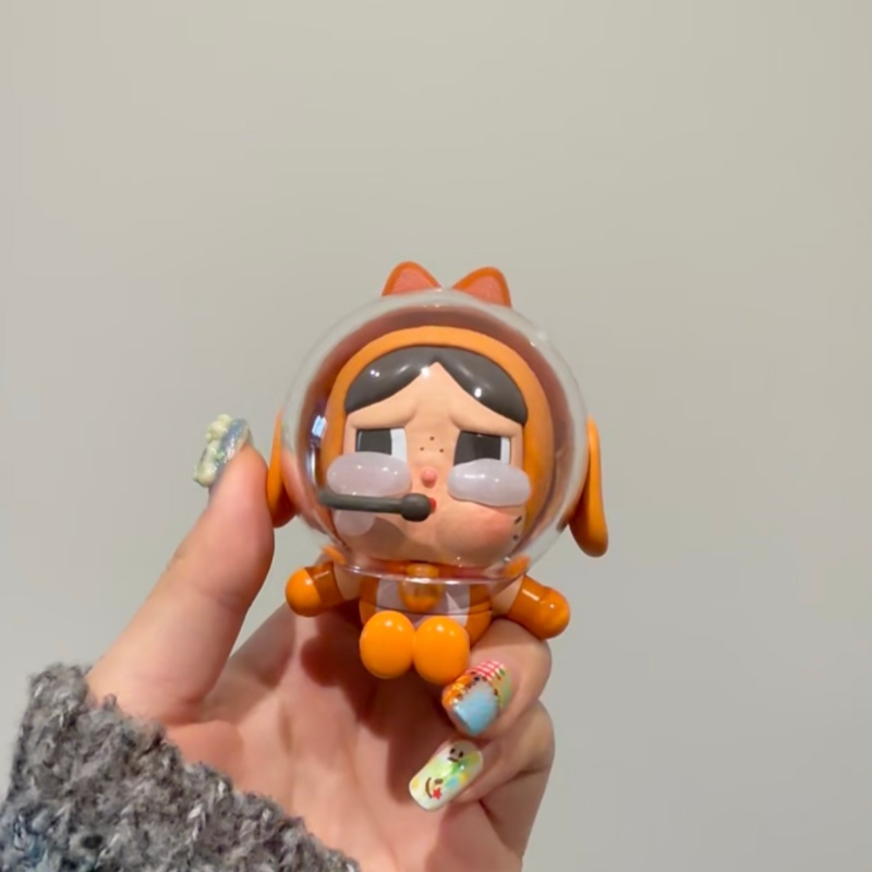 Model Kit Figures - Figura naranja de gato espacial Popmart