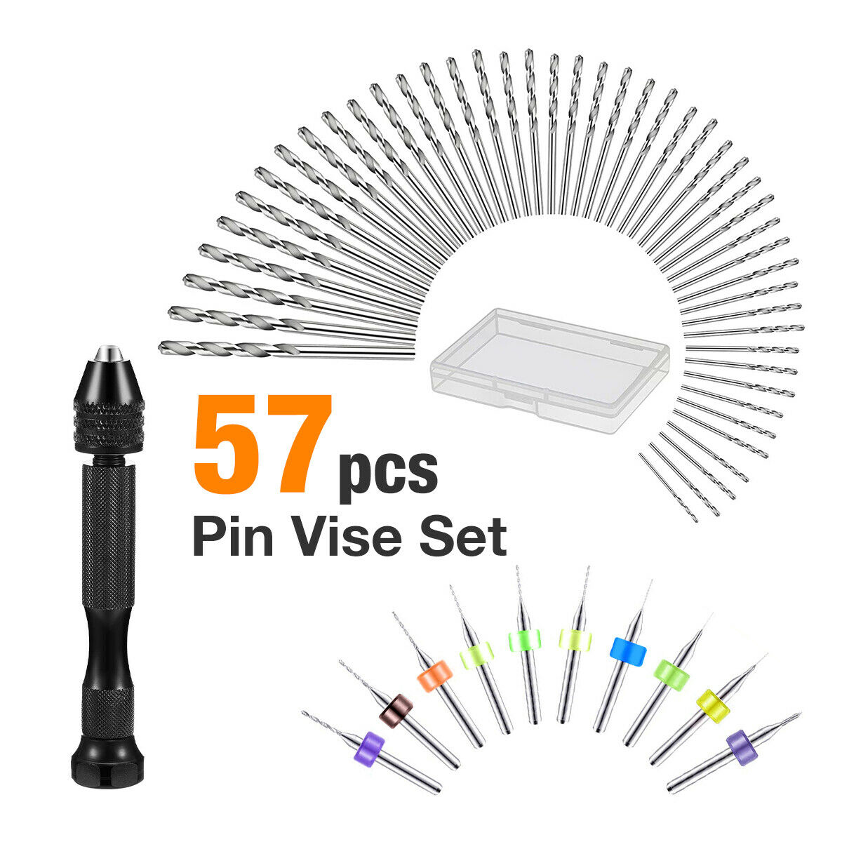 Pin Vice Micro - Brocas de mano con tornillo de